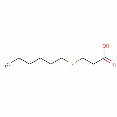 3-(己基硫代)丙酸結構式_68298-41-9結構式