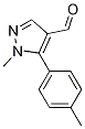 1-Methyl-5-p-tolyl-1h-pyrazole-4-carbaldehydeStructure,689250-61-1Structure 1-Methyl-5-p-tolyl-1h-pyrazole-4-carbaldehyde Structure,689250-61-1Structure