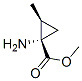 (1s,2s)-(9ci)-1-氨基-2-甲基-環(huán)丙烷羧酸甲酯結(jié)構(gòu)式_690205-38-0結(jié)構(gòu)式