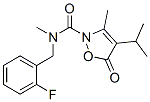  n-[(2-氟苯基)甲基]-n,3-二甲基-4-(1-甲基乙基)-5-氧代-2(5H)-異噁唑羧酰胺結(jié)構式_706803-66-9結(jié)構式