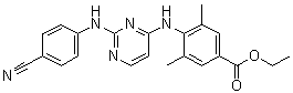 Ethyl 4-(2-(4-cyanophenylamino)pyrimidin-4-ylamino)-3,5-dimethylbenzoateStructure,708254-90-4Structure Ethyl 4-(2-(4-cyanophenylamino)pyrimidin-4-ylamino)-3,5-dimethylbenzoate Structure,708254-90-4Structure