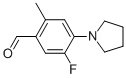 5-Fluoro-2-methyl-4-(1-pyrrolidinyl)benzaldehydeStructure,712317-60-7Structure 5-Fluoro-2-methyl-4-(1-pyrrolidinyl)benzaldehyde Structure,712317-60-7Structure