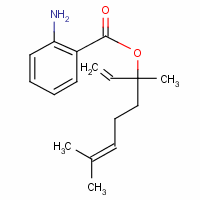 2-氨基苯甲酸-3,7-二甲基-1,6-辛二烯-3-醇酯結(jié)構(gòu)式_7149-26-0結(jié)構(gòu)式