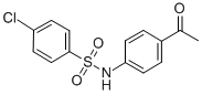 N-(4-乙?；交?-4-氯苯磺酰胺結(jié)構(gòu)式_72178-38-2結(jié)構(gòu)式