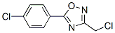 3-(Chloromethyl)-5-(4-chlorophenyl)-1,2,4-oxadiazoleStructure,73217-30-8Structure 3-(Chloromethyl)-5-(4-chlorophenyl)-1,2,4-oxadiazole Structure,73217-30-8Structure