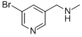 N-甲基-(5-溴吡啶-3-基)甲胺結構式_73335-64-5結構式
