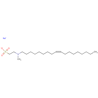 Sodium (z)2-(methyl-9-octadecenylamino)ethanesulphonateStructure,7346-80-7Structure Sodium (z)2-(methyl-9-octadecenylamino)ethanesulphonate Structure,7346-80-7Structure