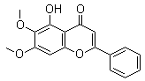 5-羥基-6,7-二甲氧基-2-苯基-4H-色烯-4-酮結(jié)構(gòu)式_740-33-0結(jié)構(gòu)式