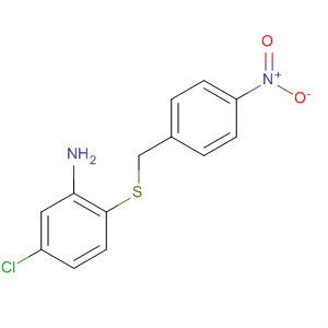 2-(4-硝基芐基硫代)-5-氯苯胺結(jié)構(gòu)式_74462-20-7結(jié)構(gòu)式
