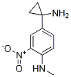 Benzenamine, 4-(1-aminocyclopropyl)-N-methyl-2-nitro-Structure,749195-18-4Structure Benzenamine, 4-(1-aminocyclopropyl)-N-methyl-2-nitro- Structure,749195-18-4Structure