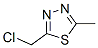 2-(Chloromethyl)-5-methyl-1,3,4-thiadiazoleStructure,75341-23-0Structure 2-(Chloromethyl)-5-methyl-1,3,4-thiadiazole Structure,75341-23-0Structure