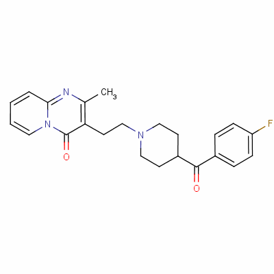 3-[2-[4-(4-氟苯甲酰基)-1-哌啶基]-乙基]-2-甲基-4H-吡啶并[1,2-a]嘧啶-4-酮結(jié)構(gòu)式_75444-65-4結(jié)構(gòu)式