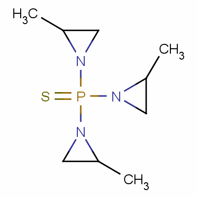 Phosphine sulfide, tris(2-methyl-1-aziridinyl)-(8ci)Structure,76-96-0Structure Phosphine sulfide, tris(2-methyl-1-aziridinyl)-(8ci) Structure,76-96-0Structure