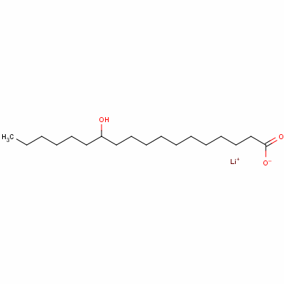 12-羥基硬脂酸鋰結構式_7620-77-1結構式