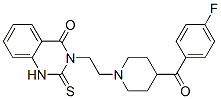 3-[2-[4-(4-氟苯甲?；?-1-哌啶]乙基]-2,3-二氫-2-硫氧代-4(1H)-喹唑烷酮鹽酸鹽結構式_76330-71-7結構式