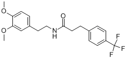 N-[2-(3,4-二甲氧基苯基)乙基]-3-(4-三氟甲基苯基)丙酰胺結(jié)構(gòu)式_769172-66-9結(jié)構(gòu)式