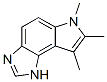 (9CI)-1,6-二氫-6,7,8-三甲基-吡咯并[3,2-e]苯并咪唑結(jié)構(gòu)式_76920-75-7結(jié)構(gòu)式