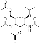 異丙基-2-乙酰氨基-3,4,6-三-O-乙酰基-2-脫氧-β-D-吡喃葡萄糖苷結(jié)構(gòu)式_7772-85-2結(jié)構(gòu)式