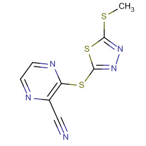 3-(5-(Methylthio)-1,3,4-thiadiazol-2-ylthio)pyrazine-2-carbonitrileStructure,797802-52-9Structure 3-(5-(Methylthio)-1,3,4-thiadiazol-2-ylthio)pyrazine-2-carbonitrile Structure,797802-52-9Structure
