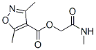 (9ci)-3,5-二甲基-,2-(甲基氨基)-2-氧代乙基酯4-異噁唑羧酸結(jié)構(gòu)式_801256-79-1結(jié)構(gòu)式