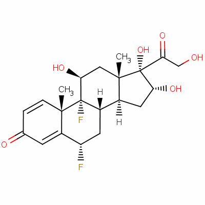 6-Alpha,9-alpha-difluoro-11-beta,16-alpha,17-alpha,21-tetrahydroxypregna-1,4-diene-3,20-dioneStructure,807-38-5Structure 6-Alpha,9-alpha-difluoro-11-beta,16-alpha,17-alpha,21-tetrahydroxypregna-1,4-diene-3,20-dione Structure,807-38-5Structure