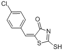 (5E)-5-(4-Chlorobenzylidene)-2-mercapto-1,3-thiazol-4(5H)-oneStructure,81154-18-9Structure (5E)-5-(4-Chlorobenzylidene)-2-mercapto-1,3-thiazol-4(5H)-one Structure,81154-18-9Structure