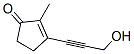 (9ci)-3-(3-羥基-1-丙炔)-2-甲基-2-環(huán)戊烯-1-酮結(jié)構(gòu)式_81280-45-7結(jié)構(gòu)式