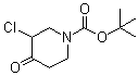 1-Piperidinecarboxylic acid, 3-chloro-4-oxo-, 1,1-dimethylethyl esterStructure,815575-86-1Structure 1-Piperidinecarboxylic acid, 3-chloro-4-oxo-, 1,1-dimethylethyl ester Structure,815575-86-1Structure