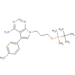 1-[4-Amino-7-(3-tert-butyldimethylsilyloxypropyl)-5-(4-methylphenyl)-7h-pyrrolo[2,3-d]pyrimidine Structure,821794-84-7Structure