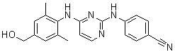 4-(4-(4-(Hydroxymethyl)-2,6-dimethylphenylamino)pyrimidin-2-ylamino)benzonitrileStructure,823786-21-6Structure 4-(4-(4-(Hydroxymethyl)-2,6-dimethylphenylamino)pyrimidin-2-ylamino)benzonitrile Structure,823786-21-6Structure