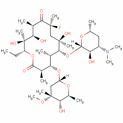 氟紅霉素結(jié)構(gòu)式_82664-20-8結(jié)構(gòu)式