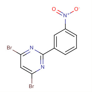 4,6-二溴-2-(3-硝基苯基)嘧啶結(jié)構(gòu)式_83217-57-6結(jié)構(gòu)式