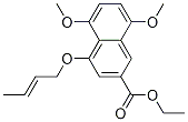 4-(2-Buten-1-yloxy)-5,8-dimethoxy-2-naphthalenecarboxylic acid ethyl esterStructure,834866-96-5Structure 4-(2-Buten-1-yloxy)-5,8-dimethoxy-2-naphthalenecarboxylic acid ethyl ester Structure,834866-96-5Structure