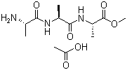 L-丙氨酰-l-丙氨酰-l-丙氨酸甲酯乙酸酯結(jié)構(gòu)式_84794-58-1結(jié)構(gòu)式