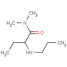 N,N-二甲基-2-丙基氨基丁酰胺結(jié)構(gòu)式_84803-62-3結(jié)構(gòu)式