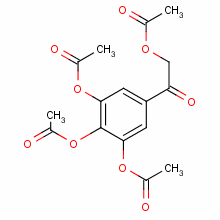 2-(乙?；趸?-1-[3,4,5-三(乙?；趸?苯基]-乙酮結(jié)構(gòu)式_85117-87-9結(jié)構(gòu)式