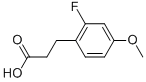 2-Fluoro-4-methoxy-benzenepropanoic acidStructure,852181-15-8Structure 2-Fluoro-4-methoxy-benzenepropanoic acid Structure,852181-15-8Structure