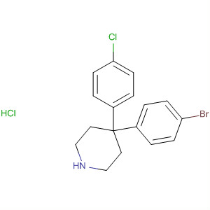 Piperidine, 4-(4-bromophenyl)-4-(4-chlorophenyl)-, hydrochloride (1:1)Structure,857531-97-6Structure Piperidine, 4-(4-bromophenyl)-4-(4-chlorophenyl)-, hydrochloride (1:1) Structure,857531-97-6Structure