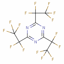 2,4,6-Tris(perfluoroethyl)-s-triazineStructure,858-46-8Structure 2,4,6-Tris(perfluoroethyl)-s-triazine Structure,858-46-8Structure
