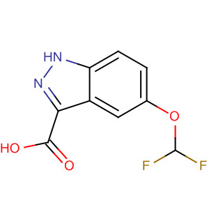 5-(Difluoromethoxy)-1h-indazole-3-carboxylic acidStructure,858661-78-6Structure 5-(Difluoromethoxy)-1h-indazole-3-carboxylic acid Structure,858661-78-6Structure
