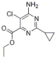 6-Amino-5-chloro-2-cyclopropyl-pyrimidine-4-carboxylic acid ethyl esterStructure,858954-79-7Structure 6-Amino-5-chloro-2-cyclopropyl-pyrimidine-4-carboxylic acid ethyl ester Structure,858954-79-7Structure