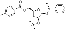 1,5-Di-O-(4-methylbenzoyl)-2,3-O-isopropylidene-beta-D-ribofuranoseStructure,86042-28-6Structure 1,5-Di-O-(4-methylbenzoyl)-2,3-O-isopropylidene-beta-D-ribofuranose Structure,86042-28-6Structure