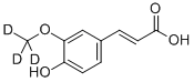 Trans-4-hydroxy-3-methoxy-d3-cinnamic acidStructure,860605-59-0Structure Trans-4-hydroxy-3-methoxy-d3-cinnamic acid Structure,860605-59-0Structure