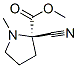 (9ci)-2-氰基-1-甲基-脯氨酸甲酯結(jié)構式_86138-64-9結(jié)構式