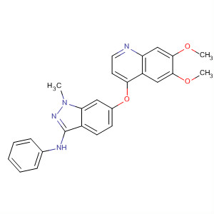 6-((6,7-Bis(methoxy)-4-quinolinyl)oxy)-1-methyl-n-phenyl-1h-indazol-3-amine Structure,862178-83-4Structure