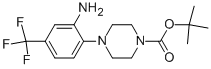 4-(2-Amino-4-trifluoromethyl-phenyl)-piperazine-1-carboxylic acid tert-butyl esterStructure,862874-74-6Structure 4-(2-Amino-4-trifluoromethyl-phenyl)-piperazine-1-carboxylic acid tert-butyl ester Structure,862874-74-6Structure