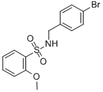 N-(4-bromo-benzyl)-2-methoxy-benzenesulfonamideStructure,864685-53-0Structure N-(4-bromo-benzyl)-2-methoxy-benzenesulfonamide Structure,864685-53-0Structure