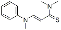 2-Propenethioamide,n,n-dimethyl-3-(methylphenylamino)-Structure,865294-09-3Structure 2-Propenethioamide,n,n-dimethyl-3-(methylphenylamino)- Structure,865294-09-3Structure