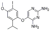 5-(5-Iodo-2-isopropyl-4-methoxyphenoxy)pyrimidine-2,4-diamineStructure,865305-30-2Structure 5-(5-Iodo-2-isopropyl-4-methoxyphenoxy)pyrimidine-2,4-diamine Structure,865305-30-2Structure