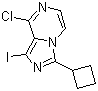 8-氯-3-環(huán)丁基-1-碘-咪唑并[1,5-a]吡嗪結(jié)構(gòu)式_867165-15-9結(jié)構(gòu)式